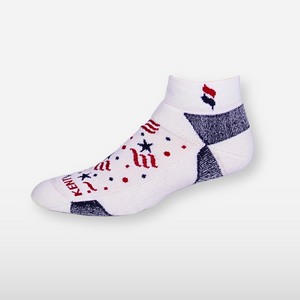 1843 Stars & Stripes Classic Ankle, Arctic White